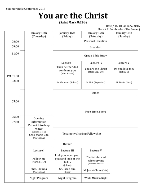 Latin America 4 Regional Int'l Conferences 2015