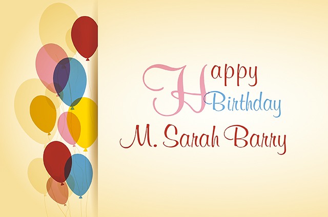 Happy Birthday M. Barry