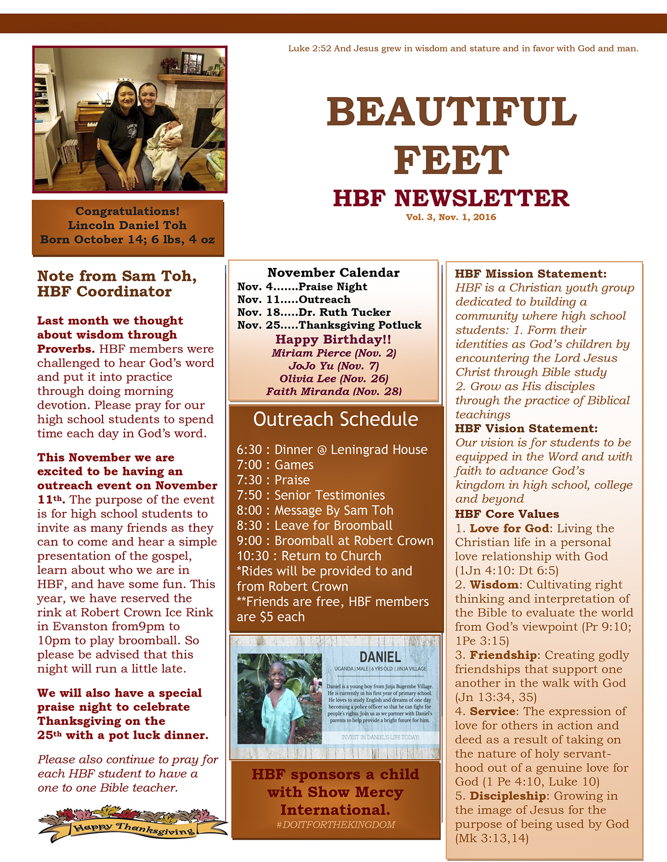 Chicago HBF Newsletter