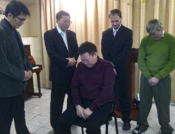 Alexey Simonop Ordained as a shepherd and a messenger for Yacuchi, Siberia UBF