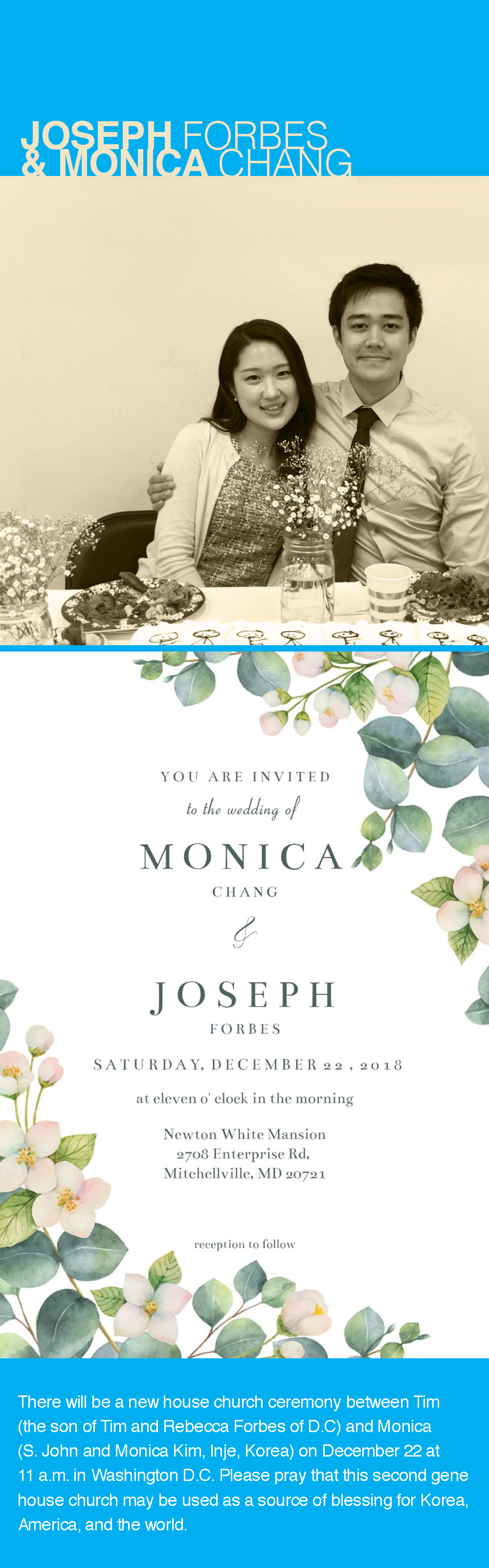 An Upcoming Wedding on 12.22, 2018 at Washington D.C, USA