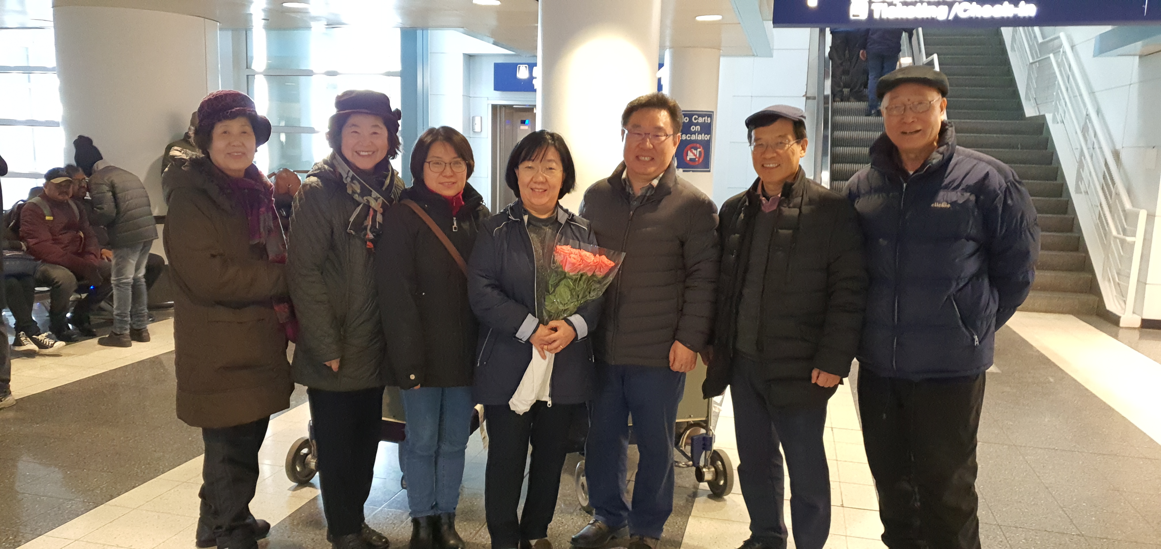 Shep. Moses and Sarah K. from Hanyang UBF in Korea Arrive at Chicago as a Part of Exchange Program. Chicago