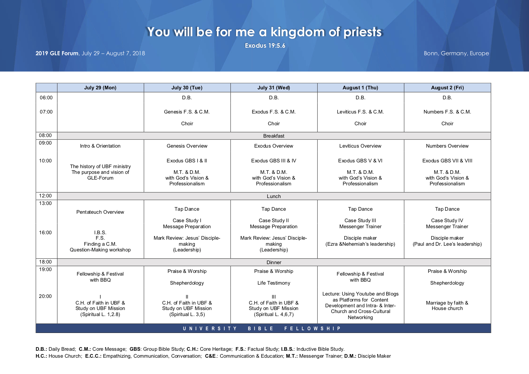 Invitation to GLEF 2019 (Program Attached)