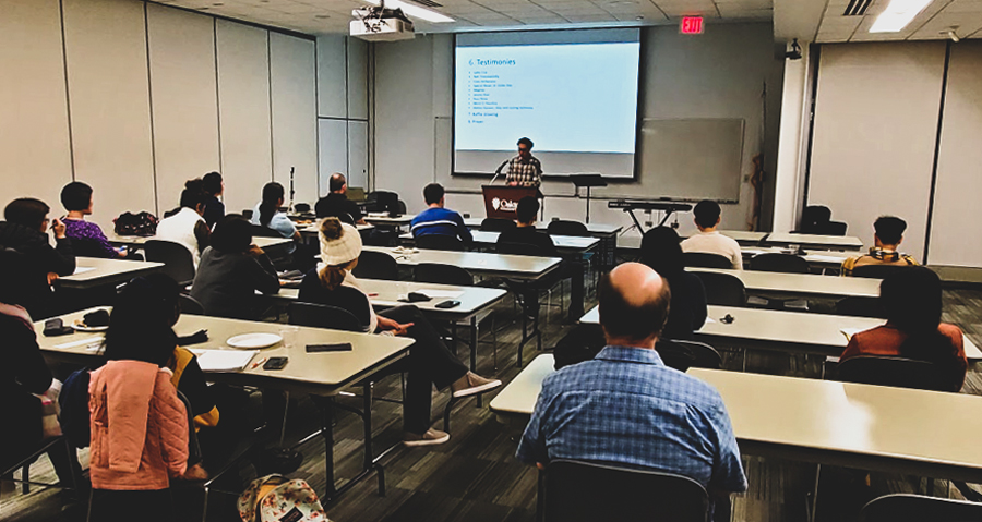 Chicago Oakton UBF Held a Thanksgiving Night on Campus on Nov. 22, 2019 (CHICAGO) 