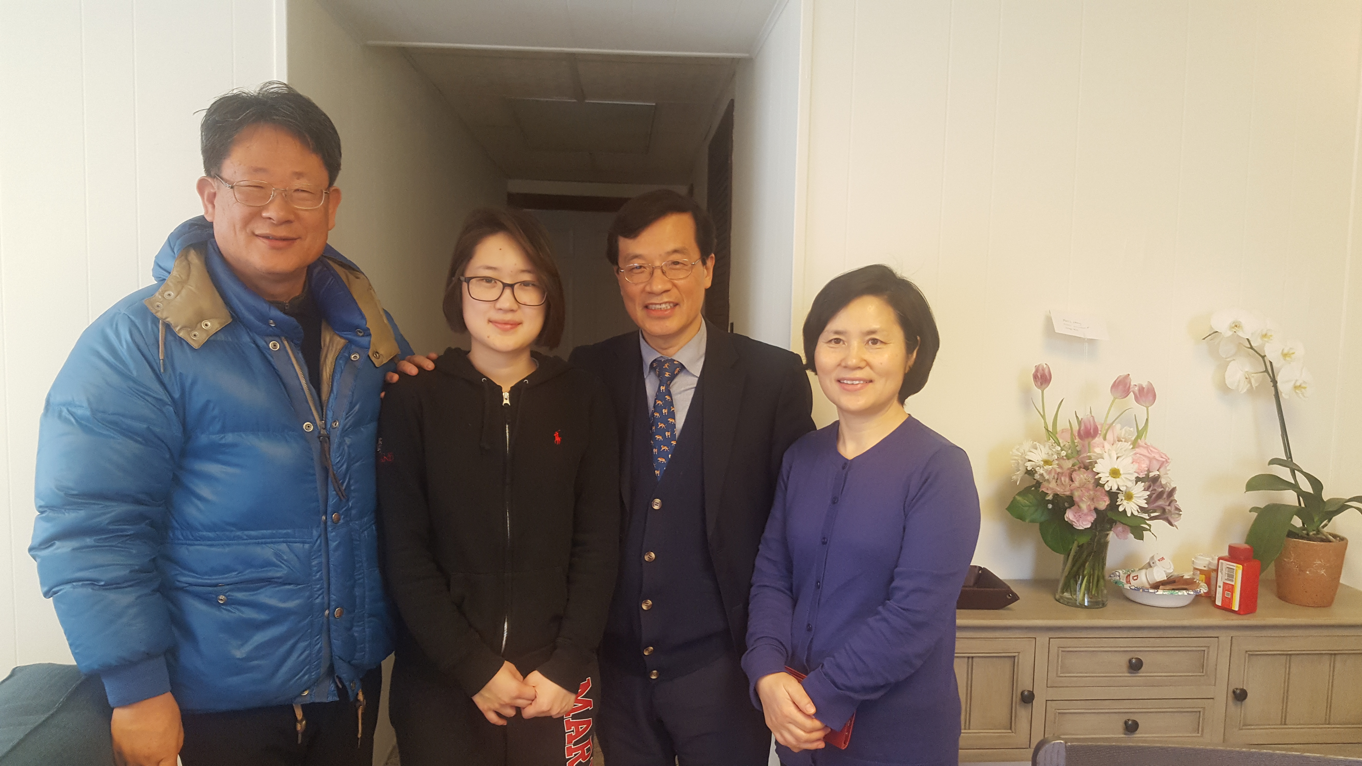 Pastor Moses Yoon visited Monica Forbes