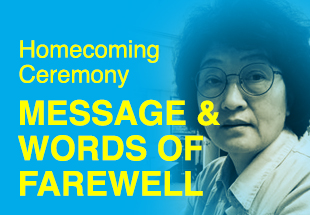 (Homecoming Ceremony of M. HannahKuper) - Message & Words of Farewell (English & Korean)