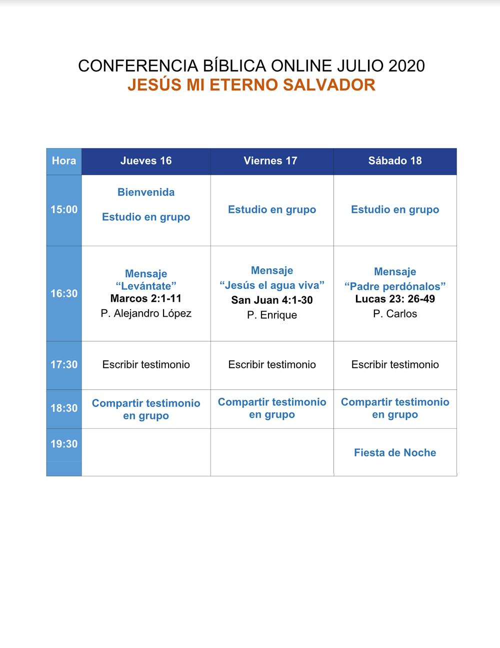 UBF Mexico Online Conference