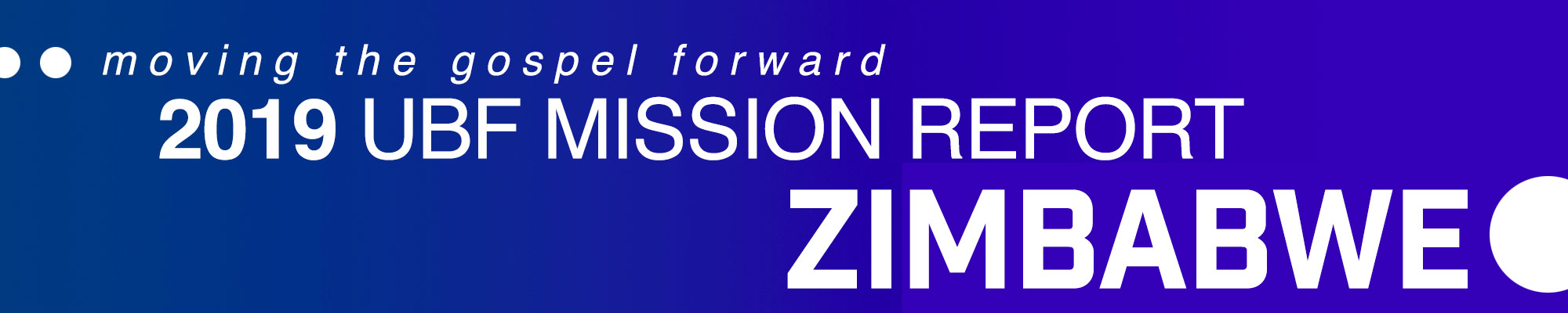 (2019 Mission Report / Africa) - ZIMBABWE