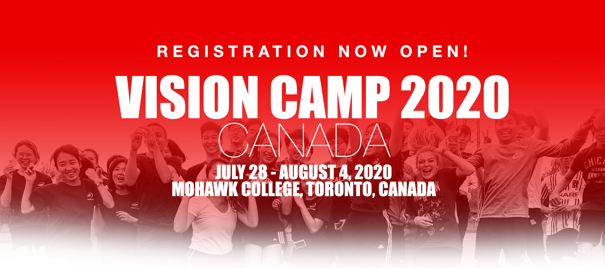 (VISION CAMP 2020) - Registration Opens on March 1 at 9:00 am EST