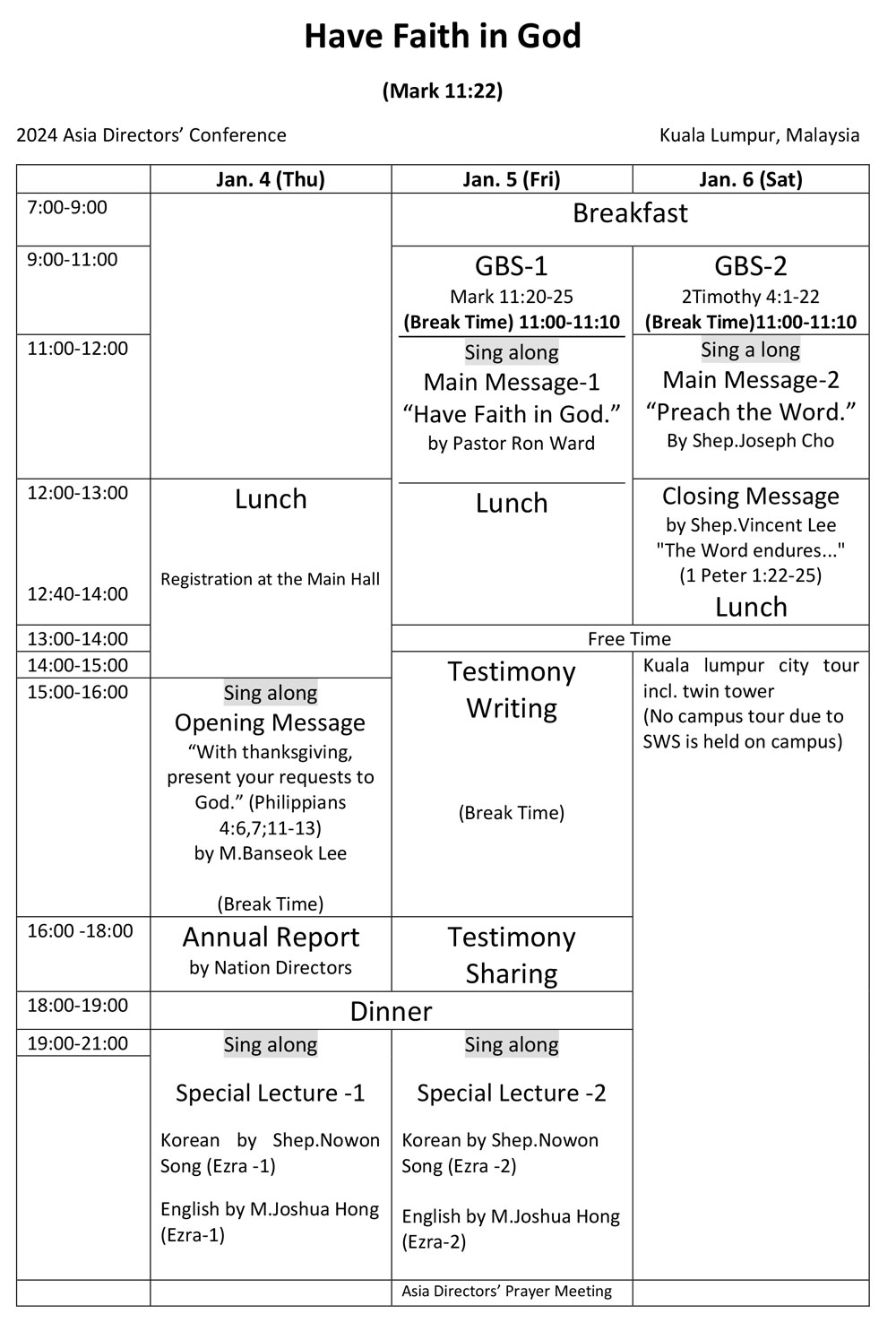 Asia New Year Conference 2024 (Malaysia)