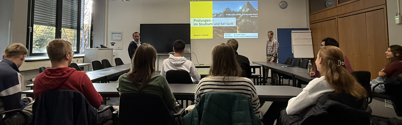 (GERMANY) "Exams in Studies, Exams before God": Karlsruhe UBF's "Faith and Science" Series at a German University