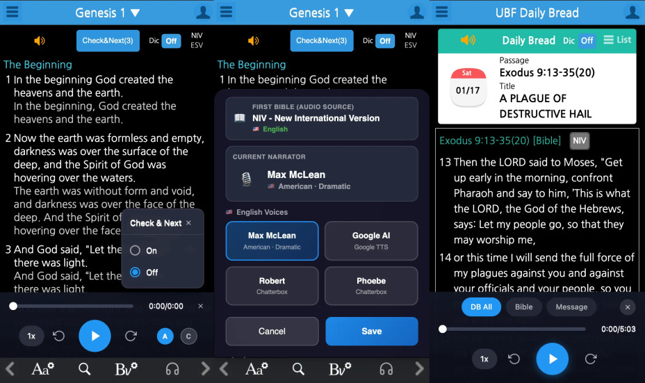 (HQ) UBF Daily Bread App Update: Audio Narration Service