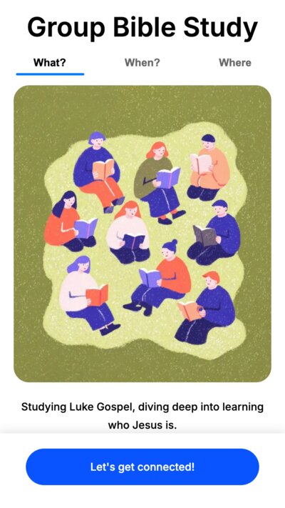 Group Bible Study page