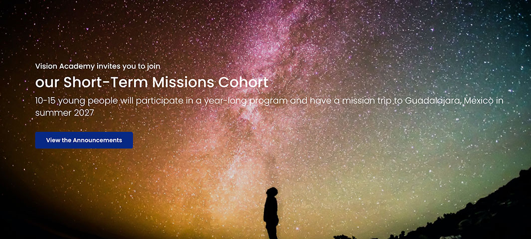 (HQ) Vision Academy Launches Short-Term Missions Cohort
